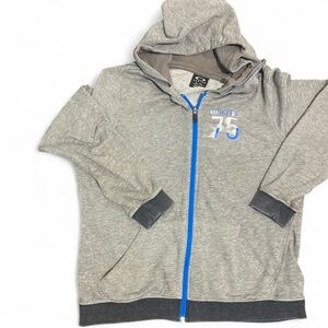Oakley Gray Hoodie with Blue Accents